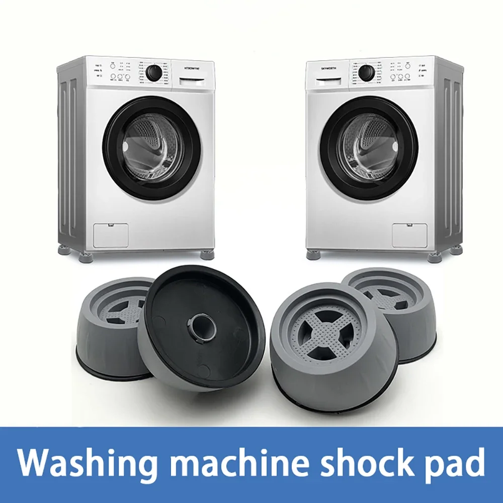 Washing Machine/Refrigerator Shock-Absorbing Pad PVC Furniture Foot Pad Round Shock-Absorbing&Anti Slip Increased Height Pad