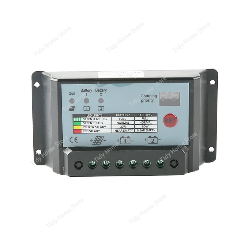 

Контроллер солнечной системы 30А — контроллер с двойным подключением к батареи 12 В/24 В, материал ABS