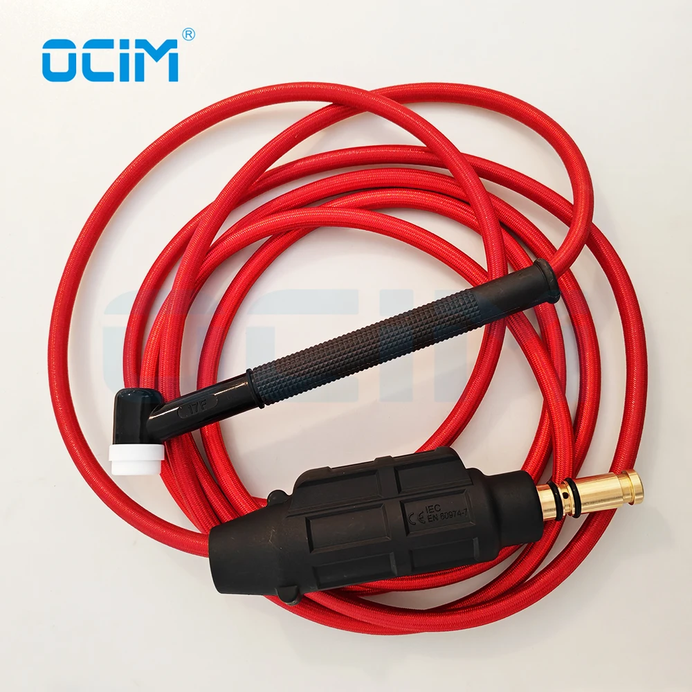 

WP17F 4m Tig Torch Red Soft Cable With American 35-70 Connector