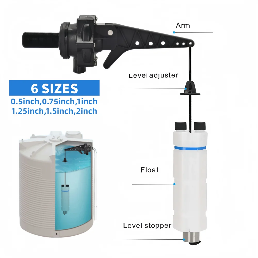 Water Tower Automatic Water Output and Water Stop High and Low Water Level Adjustment Water Pump Float Valve Controller Valve