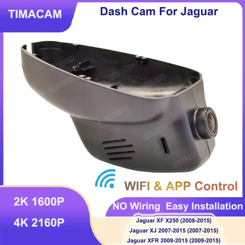 

TIMACAM 2K Wifi Car DVR UHD 4K 2160P Dash Camera for Jaguar XFR 2009-2015 for Jaguar XF X250 2008-2015 for Jaguar XJ 2007-2015