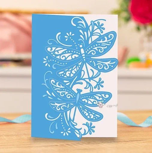 

New Dragonfly border frame metal Cutting Dies Stencils DIY Scrapbooking Paper/photo Cards Embossing Dies