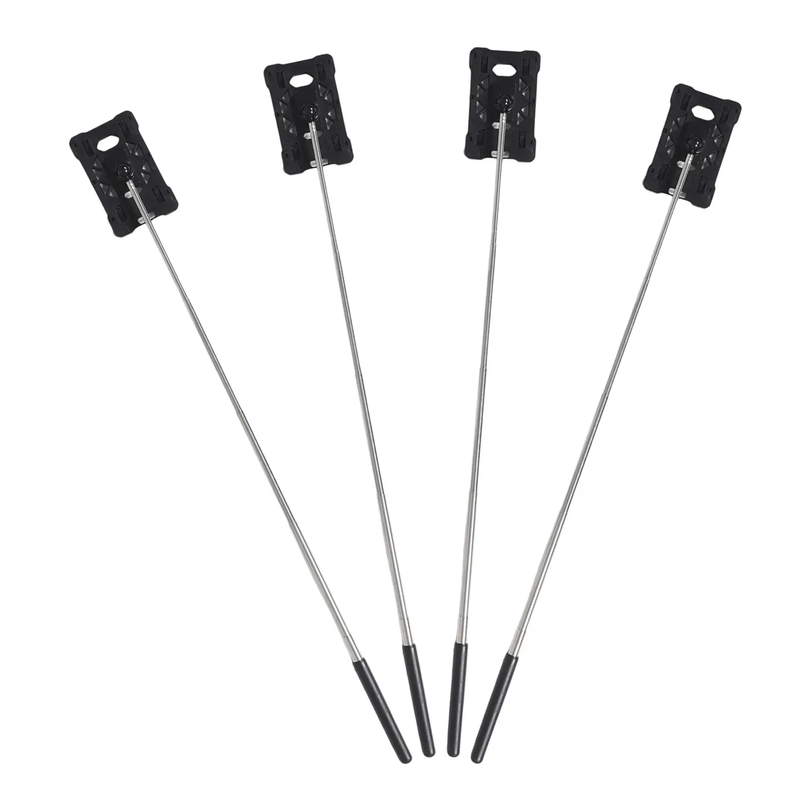 

4Pcs Parking Card Holder Telescopic Rod Swiping Stick Contactless Parking Payment Tool Vehicle Car Truck Accessory