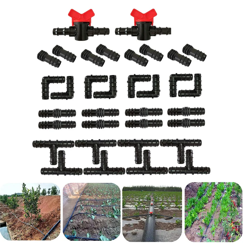 

For 1 2 ' ' Tubing Drip Irrigation Fittings Barbed Connectors Couplings Drip Elbows Fittings Garden Irrigation