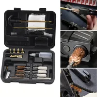 Gun Cleaning Kit Barrel Brush Tool Patches Cotton 9mm Swabs Mat Set Universal Rod Hunting Accessories Glock19 M16 Ar 15 Aк 74