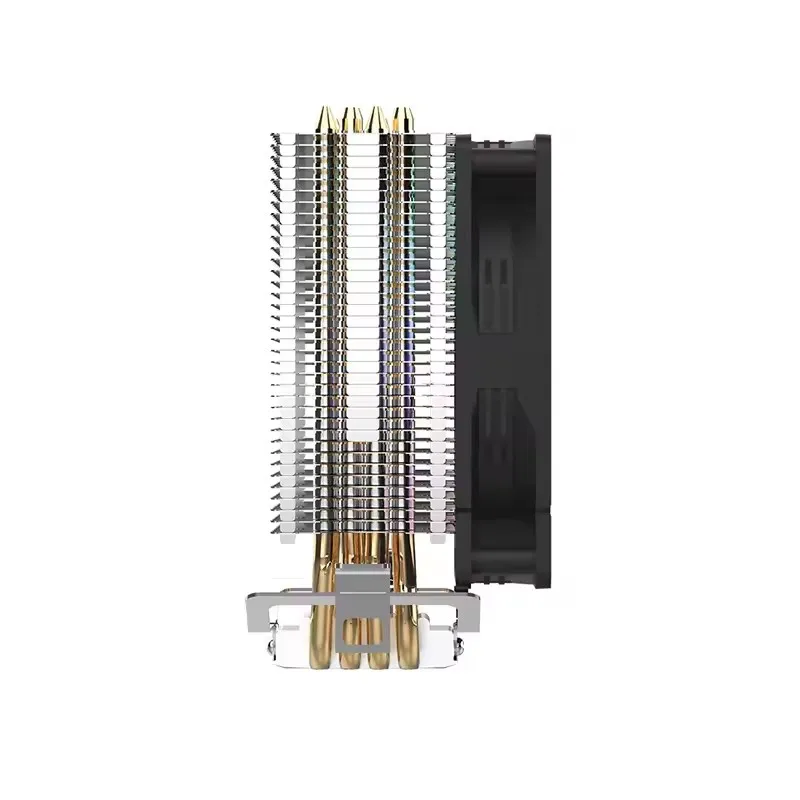 Goldpo CPU Cooler 4 Heat Pipes PC Radiator Cooling 3PIN PWM Silent Rgb Fan For Intel 1700 1150 1155 1156 1366 AM2/AM3/AM4 AMD