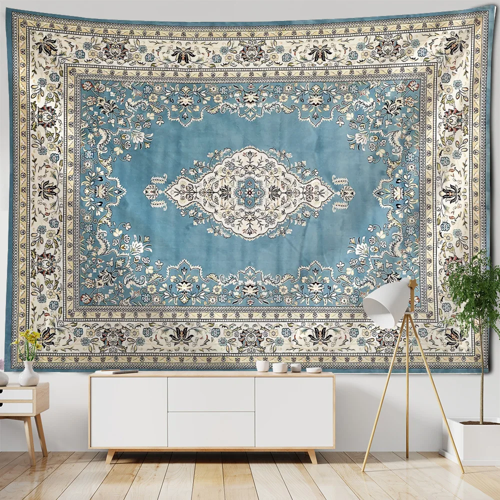 VIKAMA French Light Luxury Bedroom And Living Room Hanging Fabric, Gentle And Healing Wall Decoration Background Fabric
