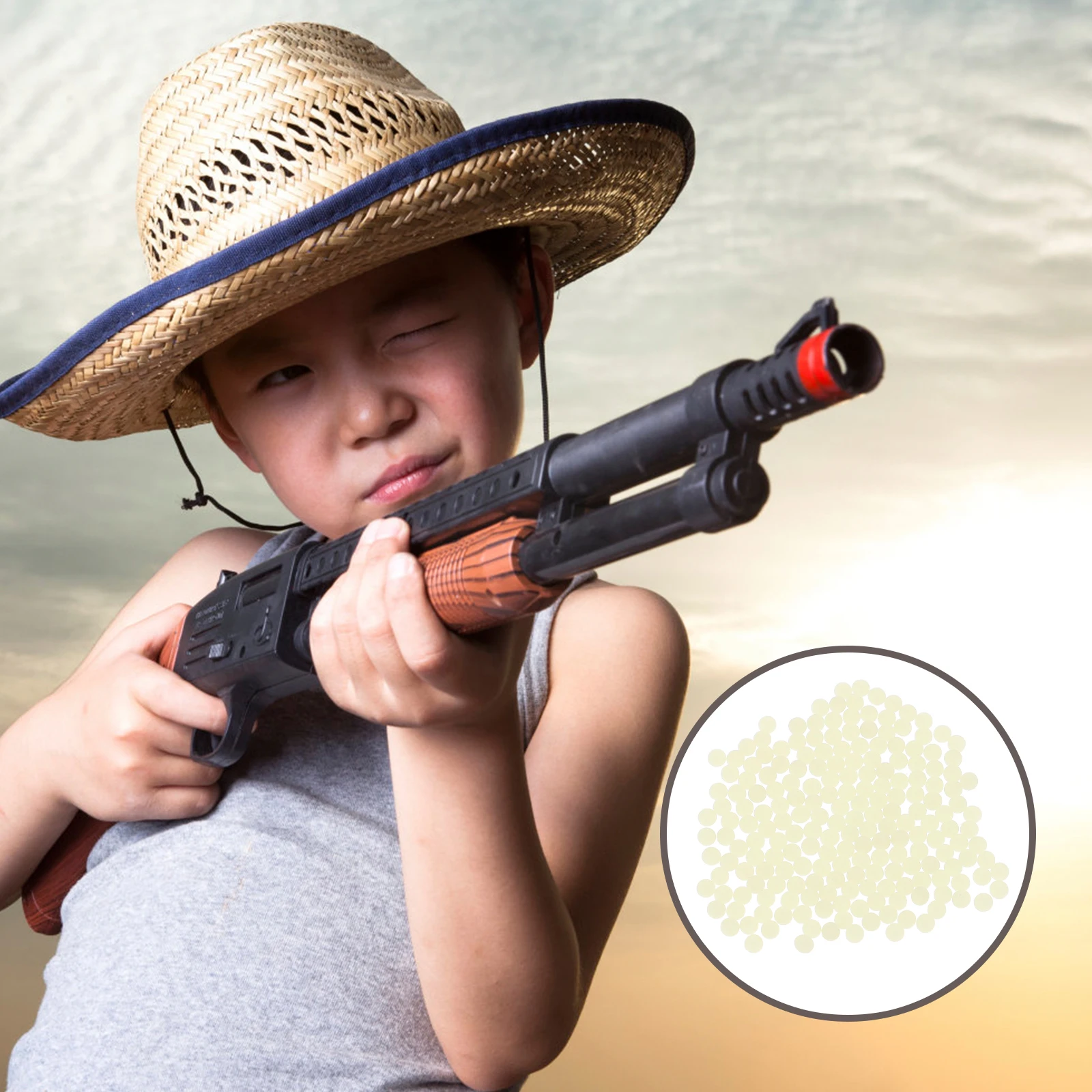 

Fluorescent 1 Pack Luminous Balls Drag Track Projectile Toys Glowing Bullets Safe Game Fun Outdoor Toys