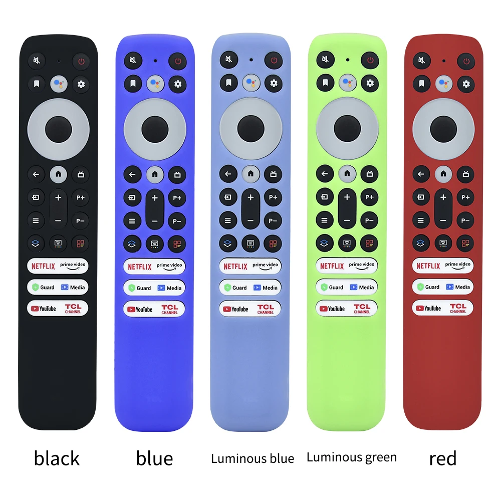 Skin-friendly Covers For TCL RC902V FMR1 FMR2 FMR4 FMR5 TV Remote Anti-Slip Shockproof Protective Silicone Case with Lanyard