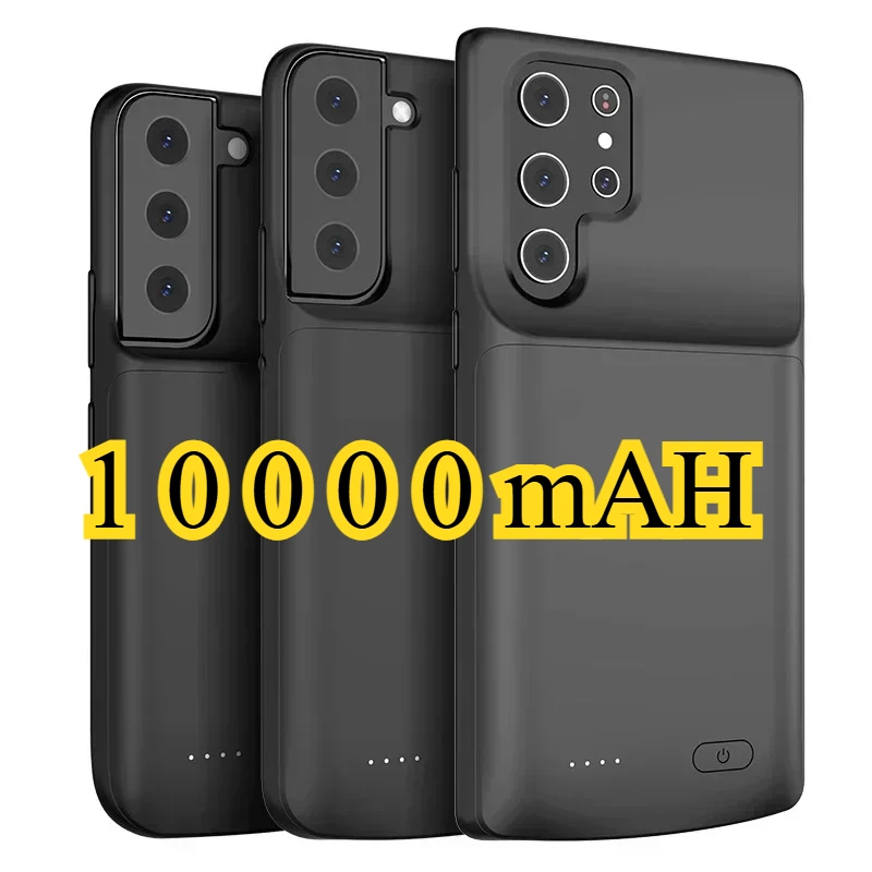 10000mAh Power Bank Battery Charger Case for Samsung Galaxy S22 Ultra S22 Plus S22+ S22plus S22Ultra Battery Case Cover