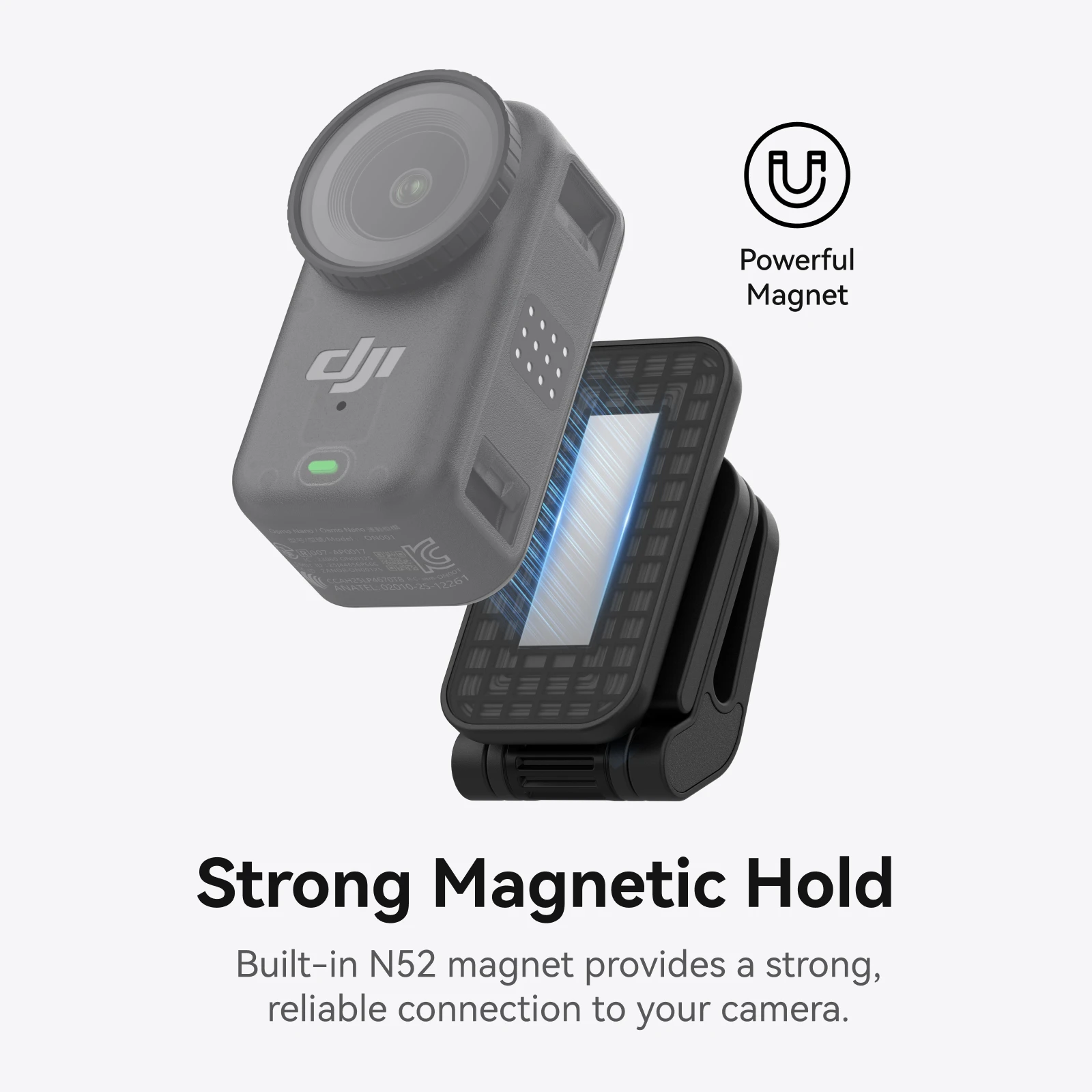 TELESIN Magnetyczny Uchwyt Szybkiego Montażu do Czapki/Kapelusza 240 °   Regulowany kąt ustawiania do akcesoriów kamery sportowej DJI OSMO Nano — zdjęcie produktu 5
