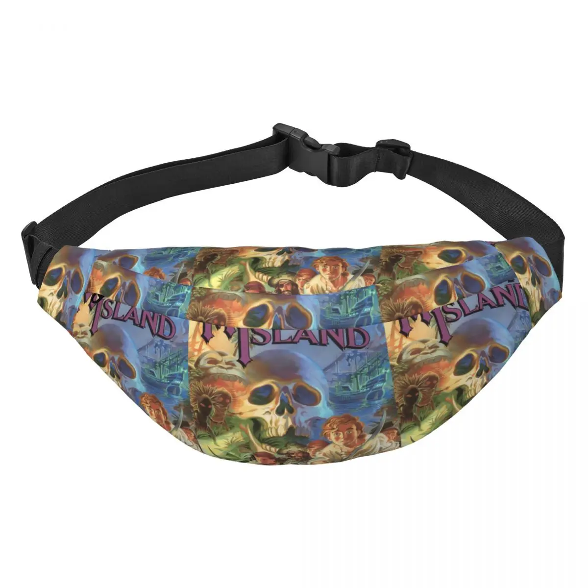 

The Secret Of Monkey Island Fanny Pack for Traveling Men Women Adventure Action Game Sling Crossbody Waist Bag Phone Money Pouch