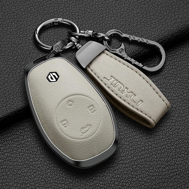 Key Case For Leapmotor T03 C11 Remote Key Cover Premium Zinc Alloy Full Cover Anti Scratch Anti Drop C01 S01 Car Accessories