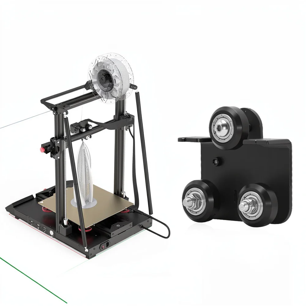 Extruder Back Support Plate With Pulleys For Ender 3 CR10 Series 3D Printer Accessory Durable Feeding Mechanism