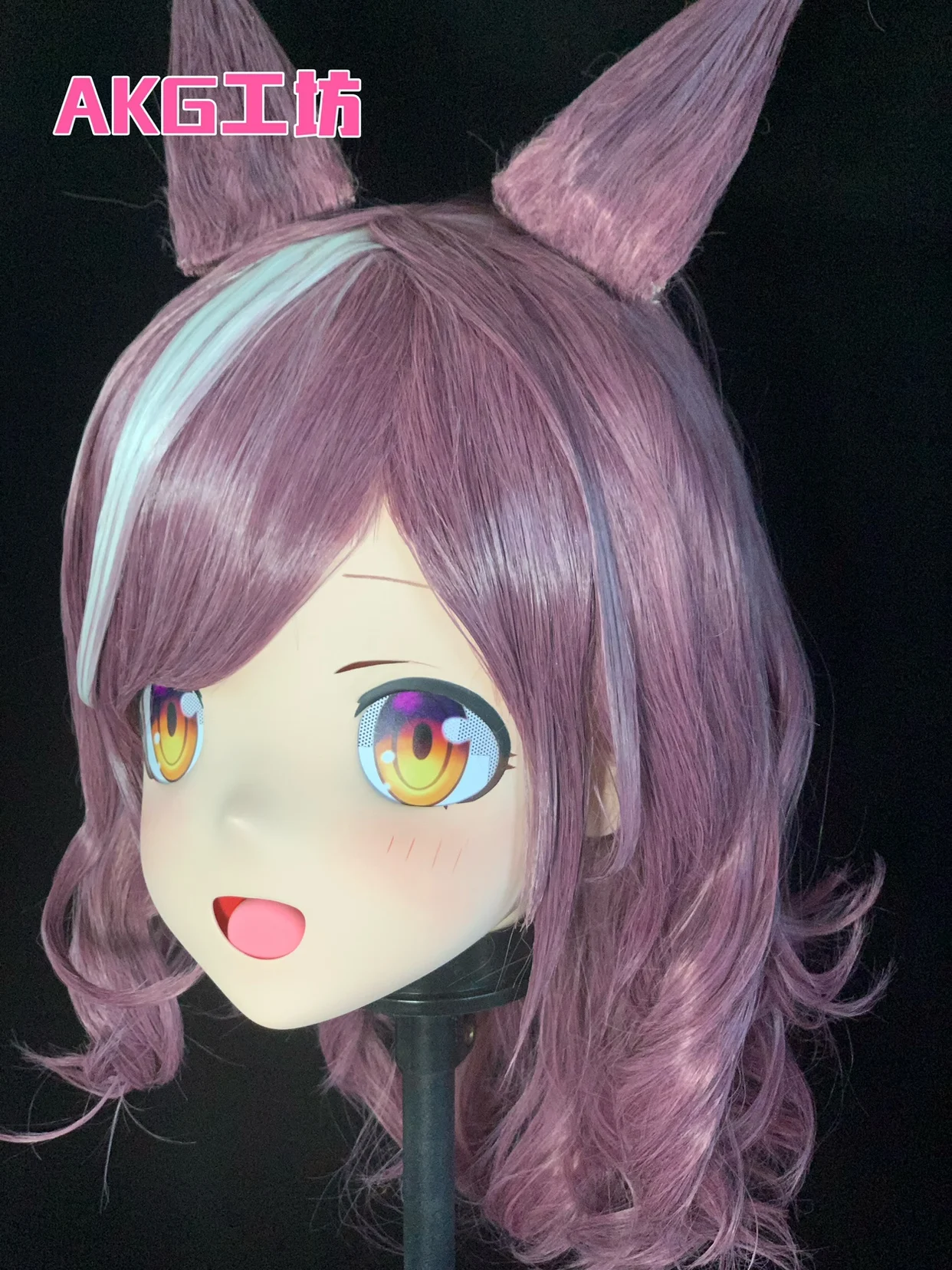 (AKG048) Customize Character Female/Girl Resin Kig Full/Half Head With Lock Anime Cosplay Japanese Animego Kigurumi Mask