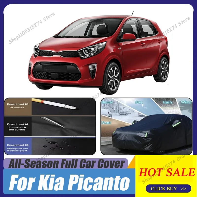 Fundas completas de protección para exteriores para Kia Picanto Morning Eko Taxi Naza Suria, cubierta para nieve, parasol, impermeable, a prueba de polvo, exterior