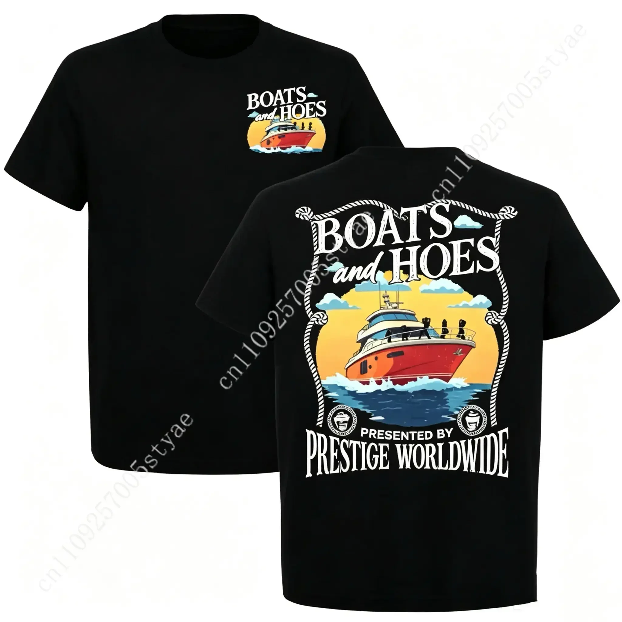 Step Brothers Boats and Hoes Movie Shirt – Vintage Retro Summer Classic Tee, Humorous Film Graphic T-Shirt, Casual Streetwear Un