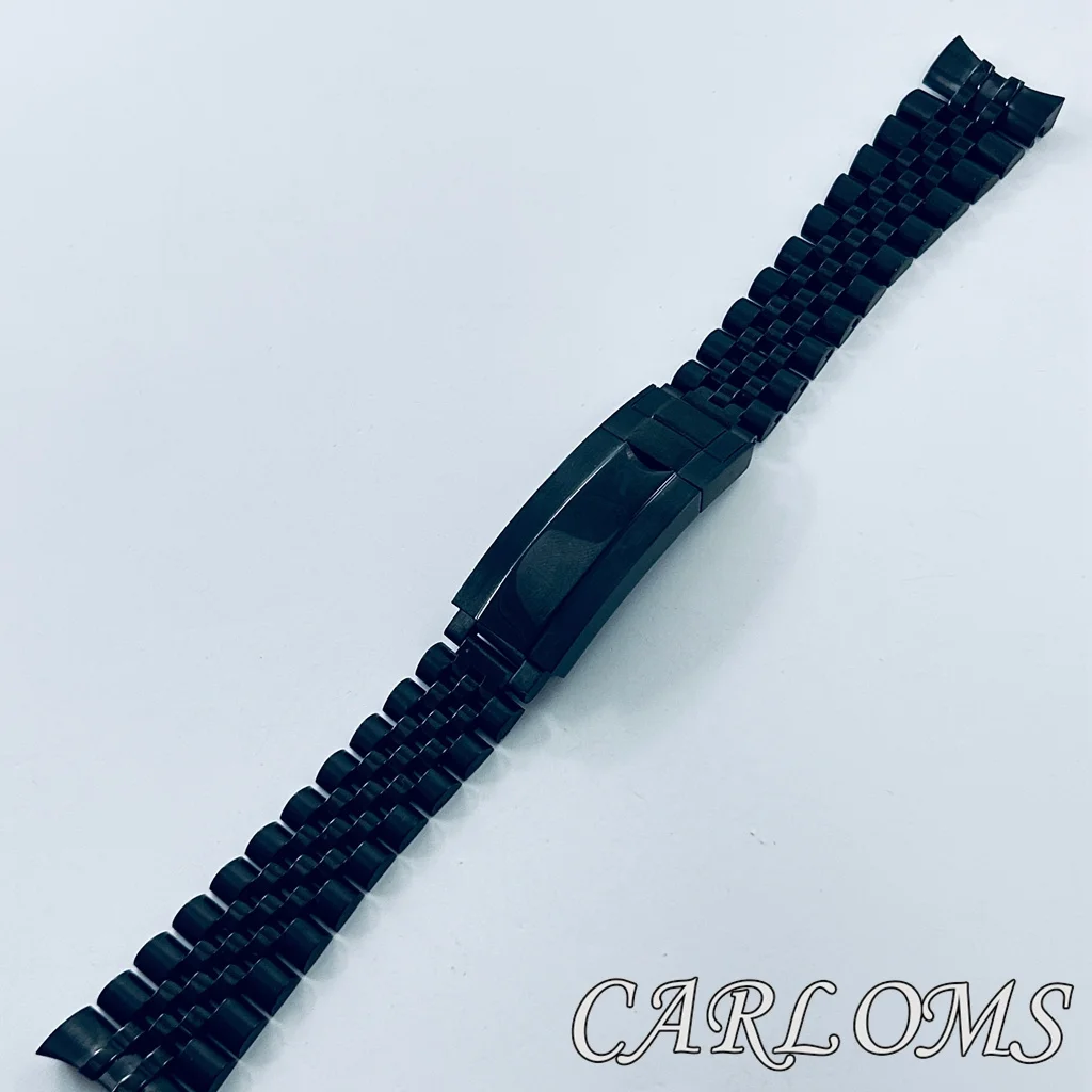 High Quality 20mm Jubilee Solid Stainless Steel Bracelet Lock Clasp Silver Black Gold Strap For Date SUB GMT Watch Case