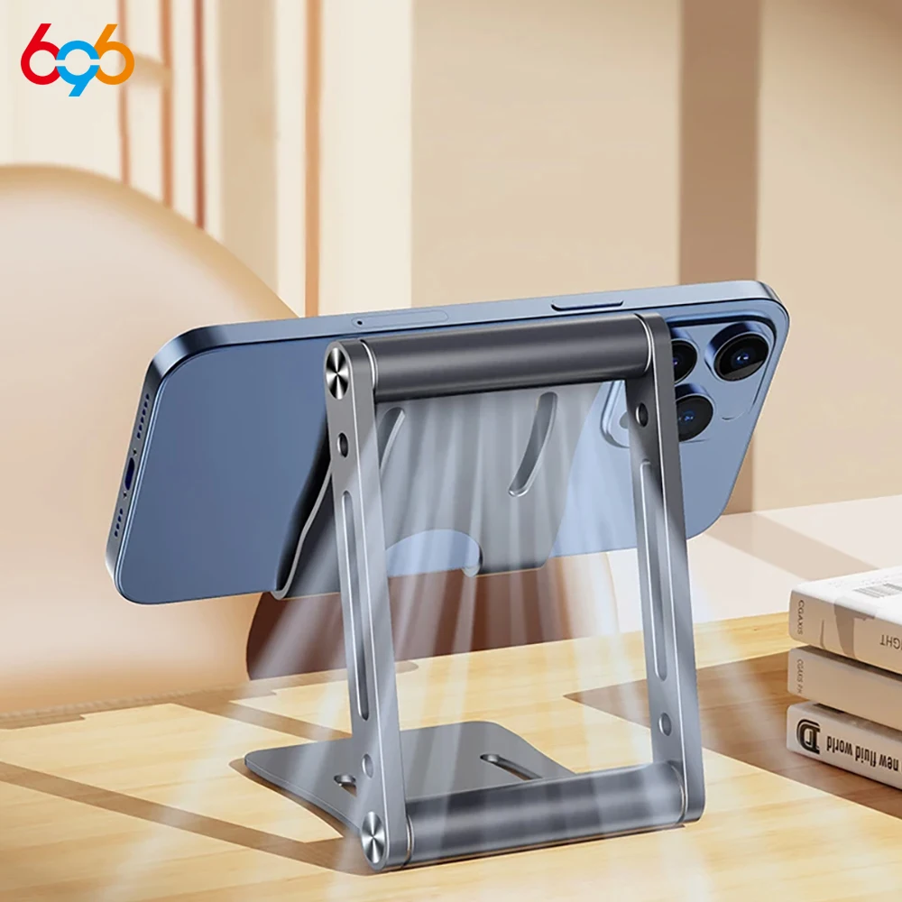

Phone Mount For Desk Universal Cell Phone Holder Cradle Fully Foldable/Portable Phone Holder Supports Tablets/Laptops/Phones