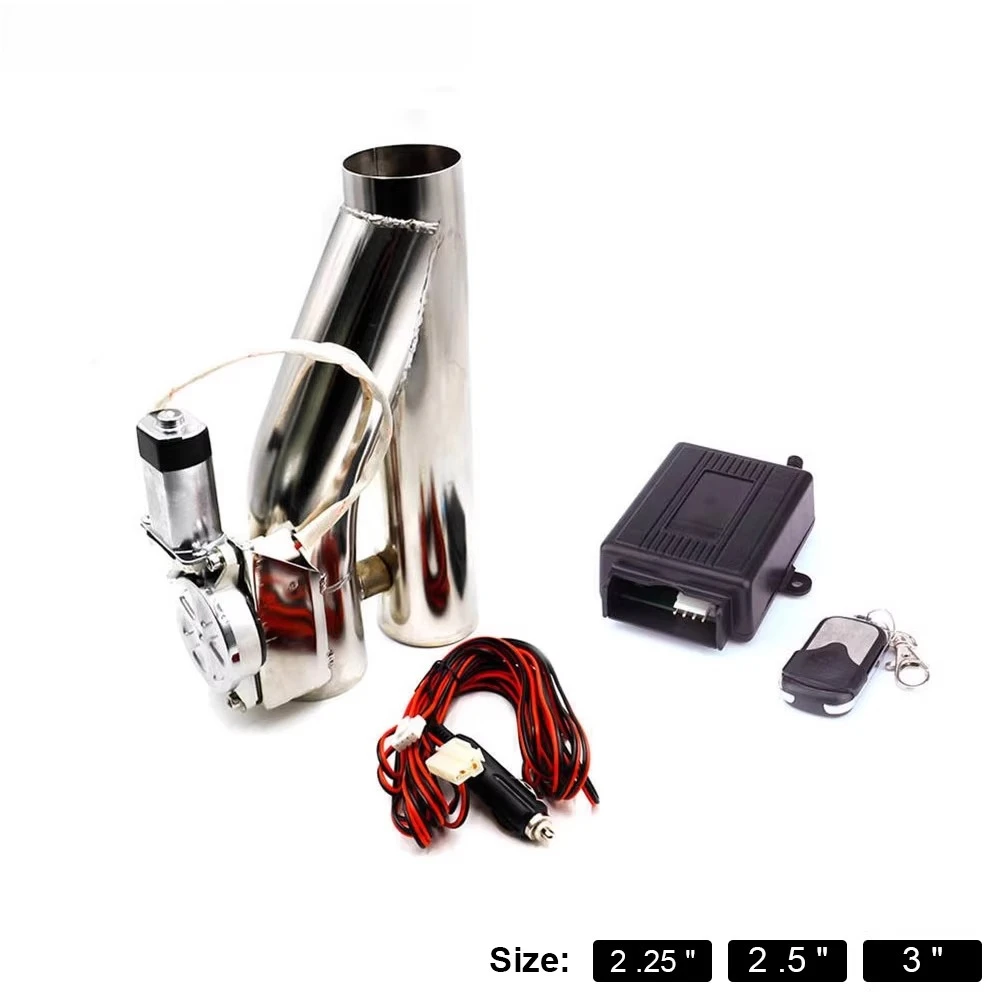 Automobile retrofit new, variable electronically controlled Y-type exhaust valve, single valve system