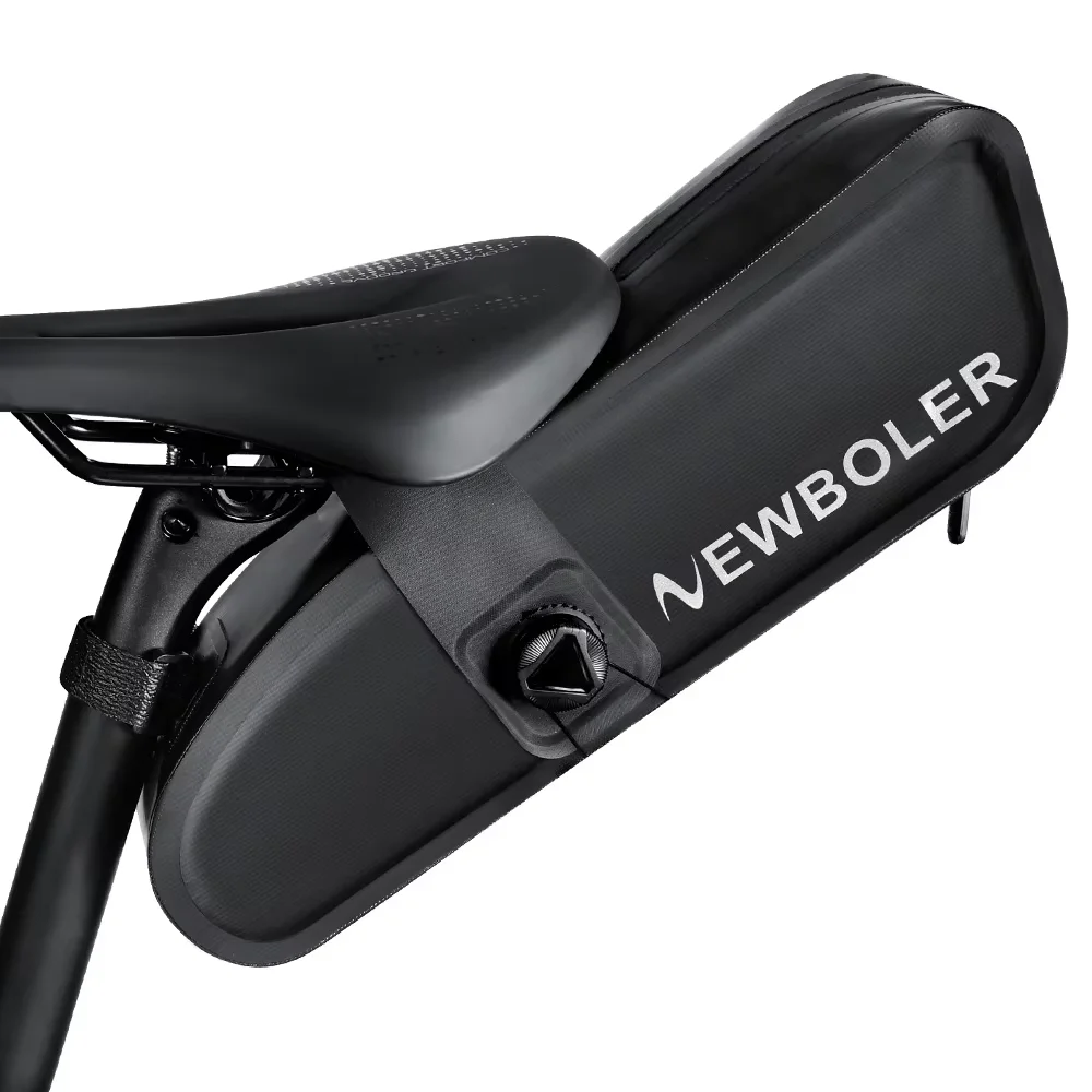 AliExpress NEWBOLER Bicycle Saddle Bag Full Waterproof Knob Lock 4L Bicycle Rear Bag MTB Road Cycling Seat Bag Bike Tail Pack Bike Accessories