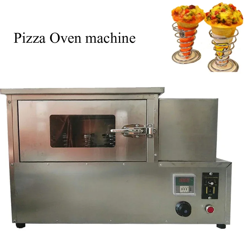 110v 220v Commercial Ice Cream Pizza Cone Making Machine Pizza Baking Oven Rotating Ovens Pizza Cone Showcase