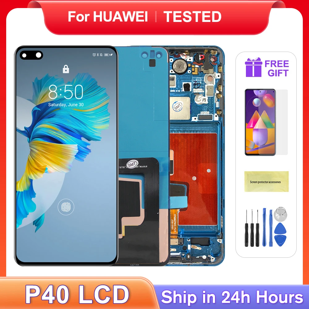 For HUAWEI 6.1''P40 For  ANA-AN00 ANA-TN00 ANA-NX9 ANA-LX4 LCD Display Touch Screen Digitizer Assembly Replacement