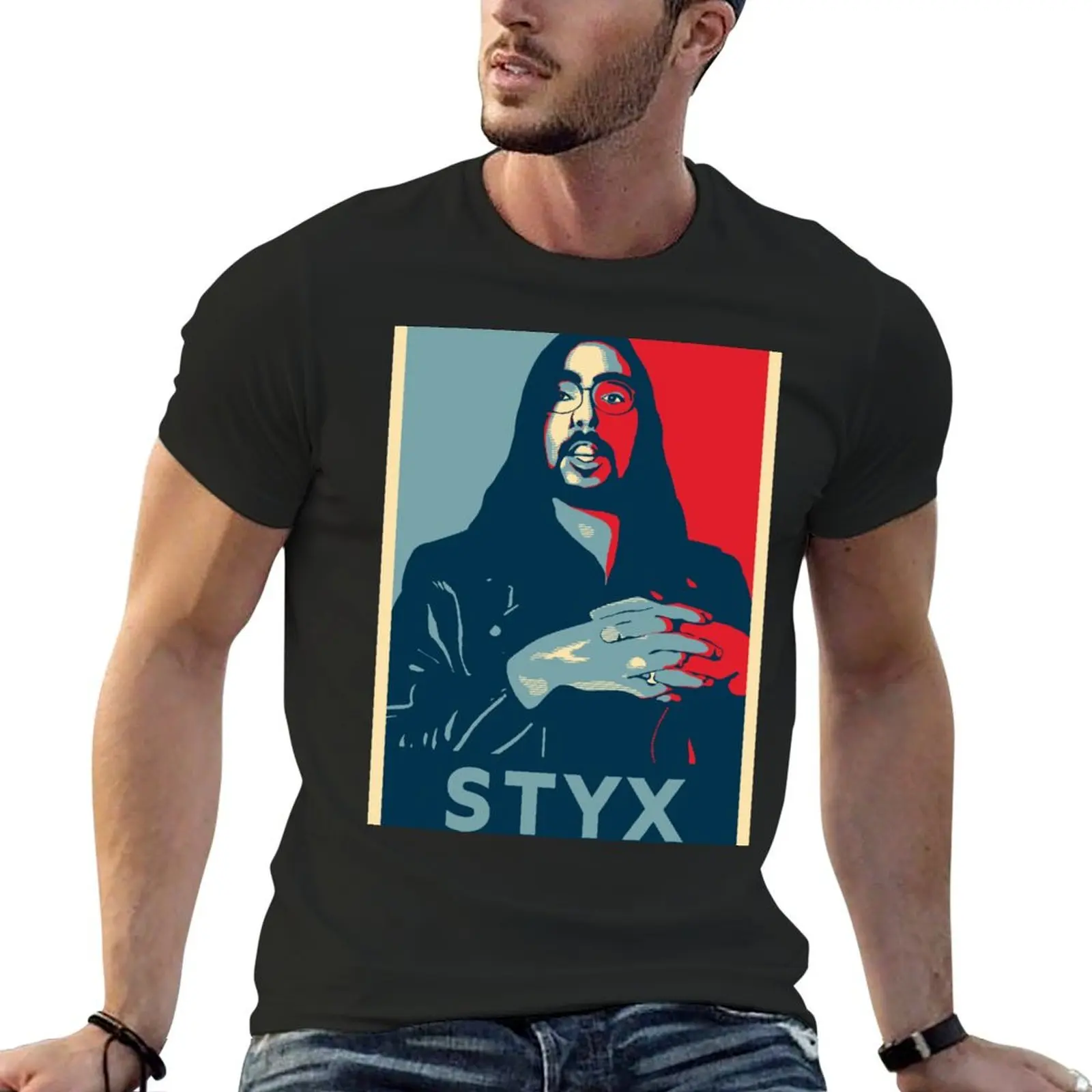 Styxhexenhammer666 Hope Portrait T-Shirt summer top tees anime tshirt boys whites men workout shirt