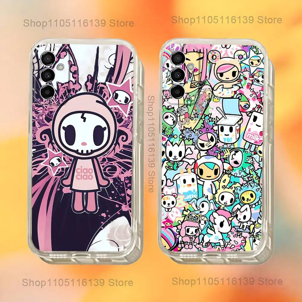 

Japan T-Tokidokis Phone Case For Samsung S24,30,21,22,23,20 FE,lite,PIus,Ultra,5G,Note,9,10 Transparent Cover