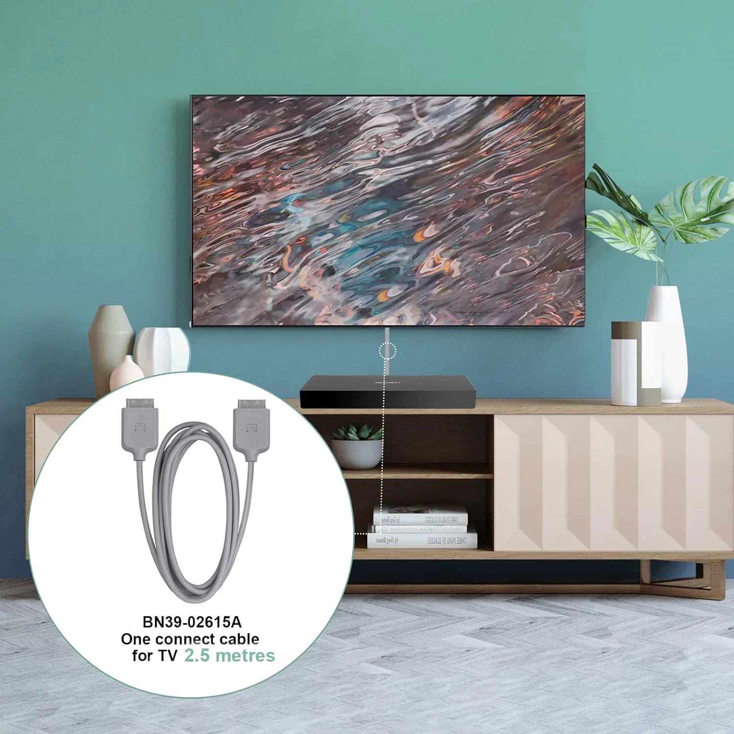 New BN39-02615A Connect Cable is for Frame QLED TV QN32LS03BBG QE32LS03TBK QA32LS03TNW QE32LS03TCU QE32LS03BBU QA32LS03BBK