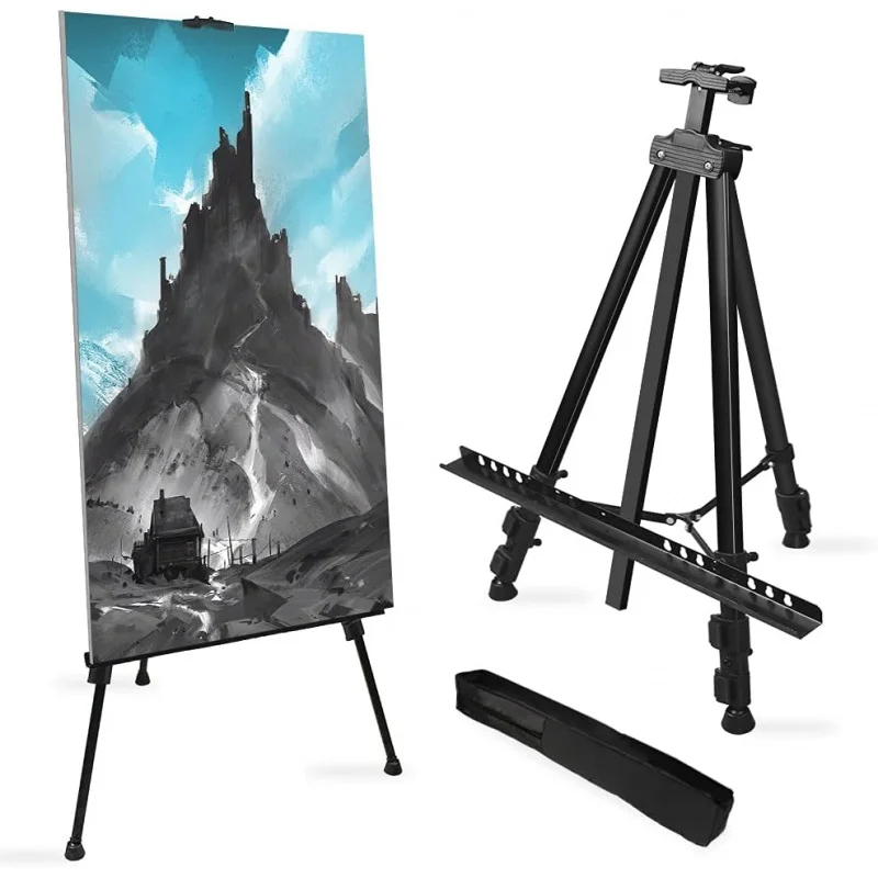 customized.Display Easel Stand,Art Adjustable Metal Easel Painting Canvases Tabletop/Floor Painting, Displaying