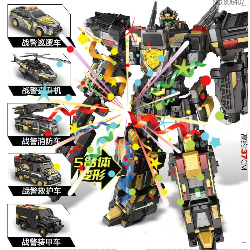 miniforce-5-en-1-super-cops-justice-titan-robot-transformable-5-vehicules-figurine-d'action-deformable-mini-force