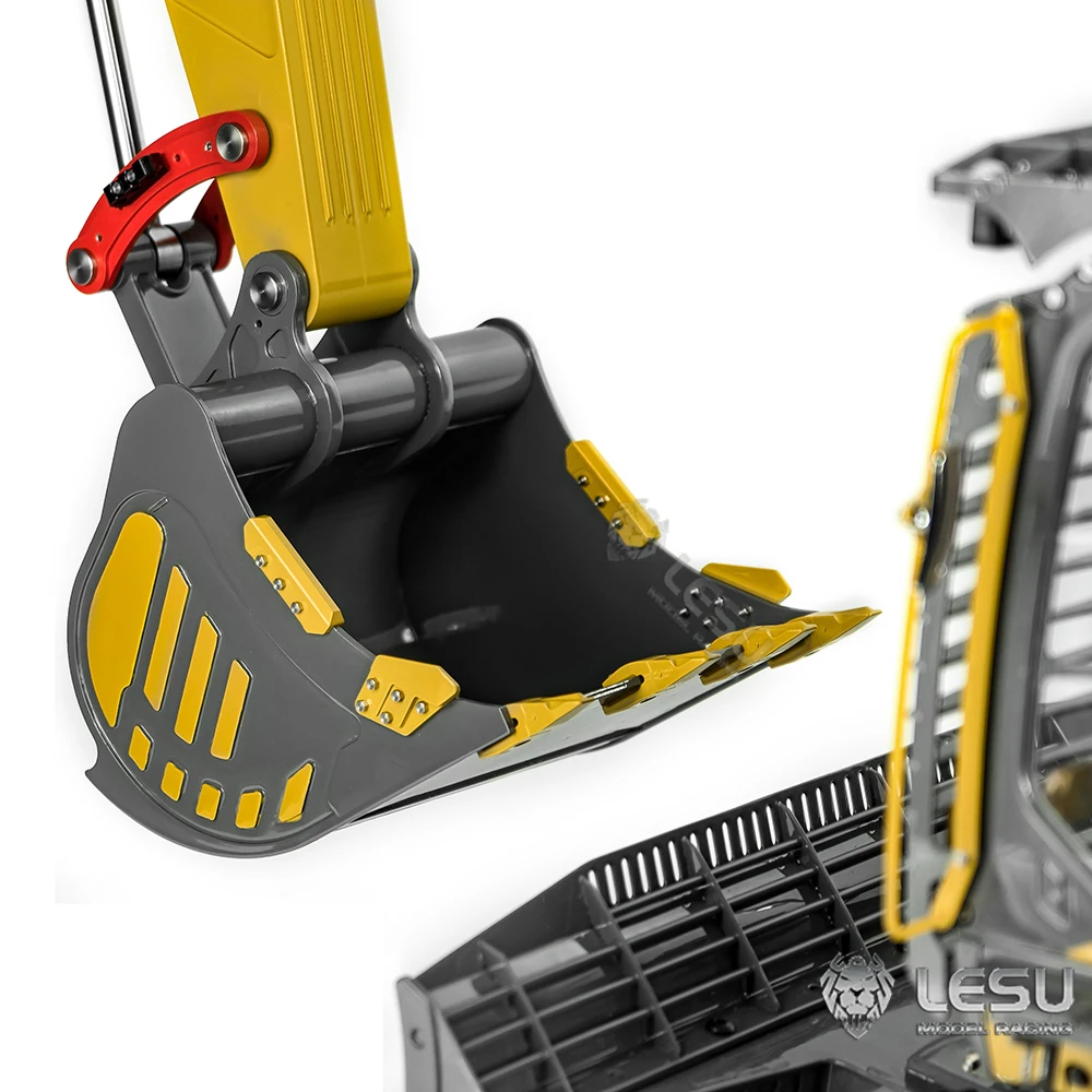 In Stock LESU Aoue ET35 RTR Metal Hydraulic RC Excavator Dozer GPS 1/14 Model Painted Assembled Light System TOUCAN TH22746