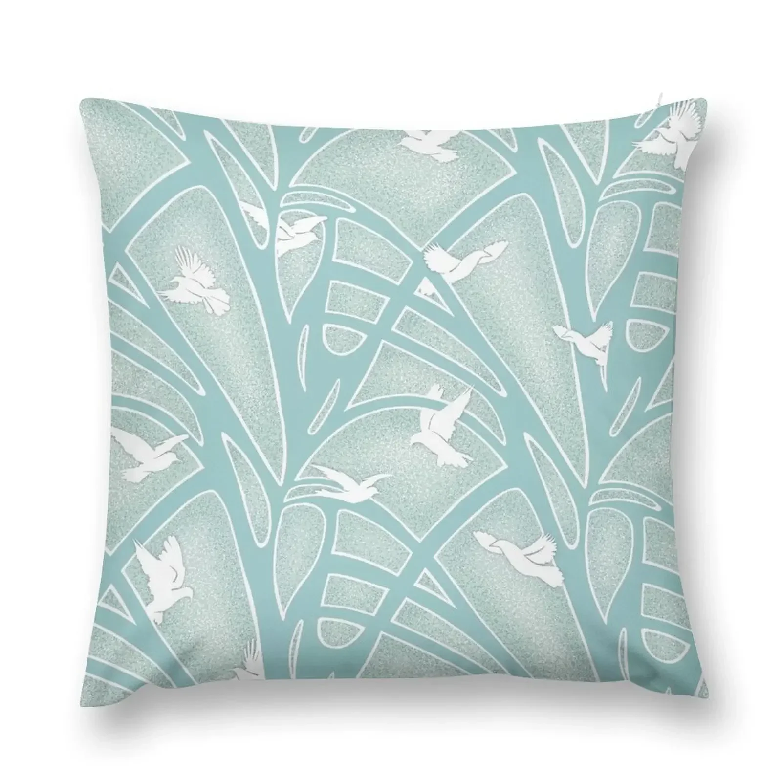 

Calming Breeze Aqua Throw Pillow christmas supplies Elastic Cover For Sofa pillow