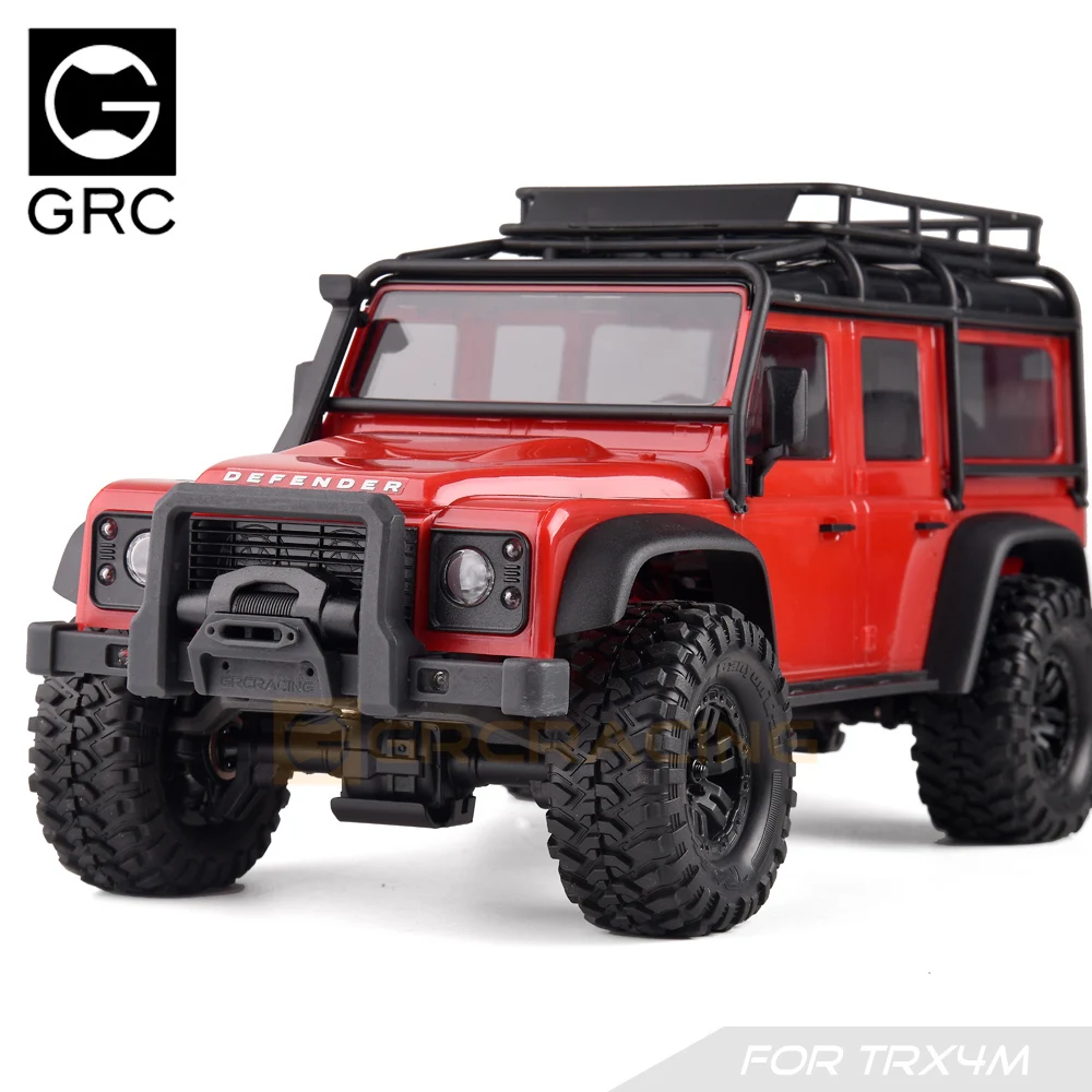 Para Trax/como Trx4-m Defender Trx4m coche trepador de control remoto 1/18 clásicos parachoques delantero impresión 3d rejilla delantera del tanque de agua
