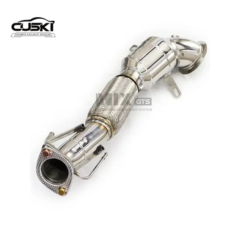 High Flow exhaust downpipe, exhaust system for Ford Focus 1.5T 2019-2022 quality Stainless Steel car Exhaust Modification