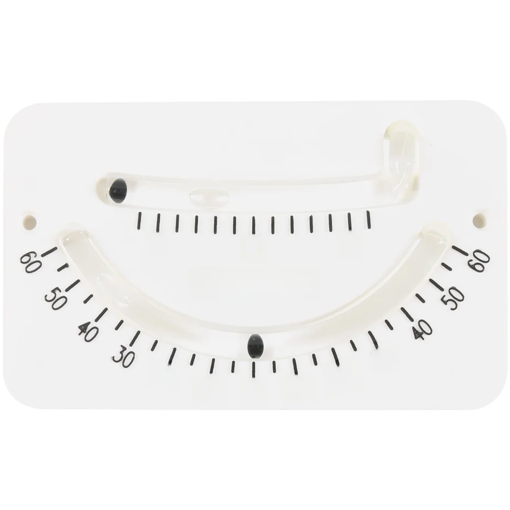 White Dual Tube Steel Ball Bubble Tilt Gauge Level Meter For Yacht Boat Cargo Loading Inclinometer Tool