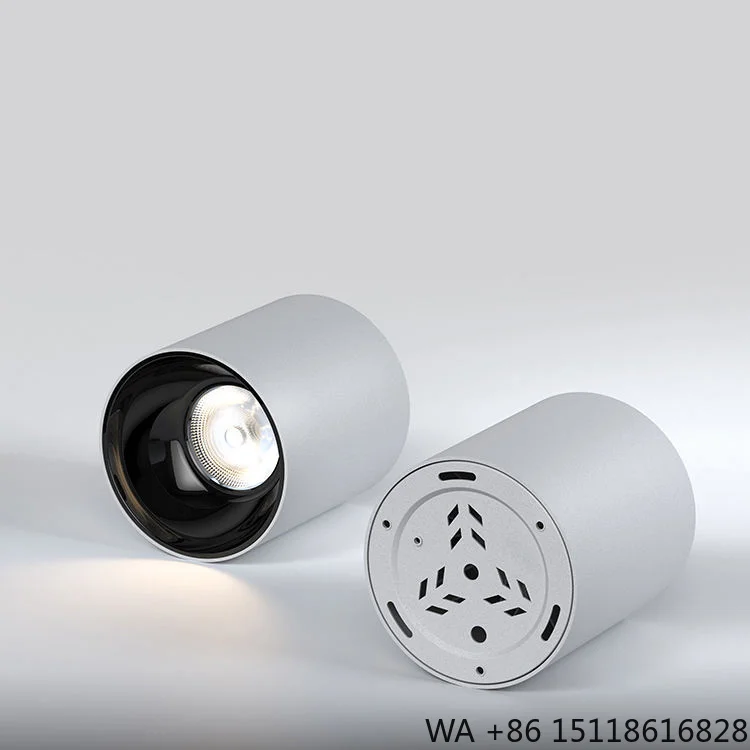 High Quality IP65 Waterproof Down Light 9w 12w 15w Round Aluminum Surface Mounted Cob Led Downlight