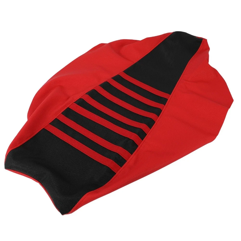 متوافق مع TRX450ER 2006-2009 2012 / TRX250EX 2006-2024 غطاء مقعد الدراجة الترابية، جلد PVC مرن، أحمر، مقاوم للماء