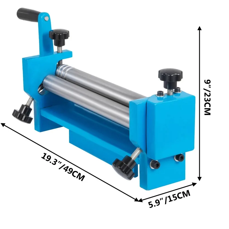 SJ300 Manual Slip Roll Machine 12 Inch 20 Gauge Steel Sheet Metal Bender With Removable Rollers Workshop Hand Processing Tool
