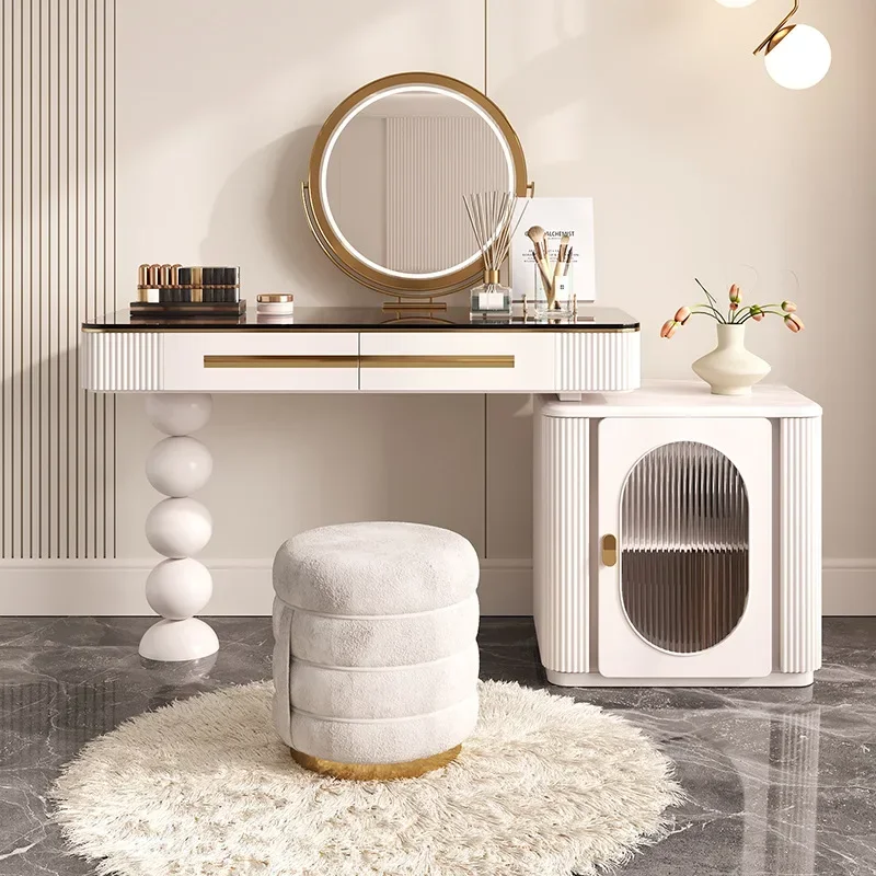 

Designer Dressing Table Drawer Women Makeup Luxury Dressing Table Chair Bedroom White Vanitys Para Maquillaje Hotel Furniture