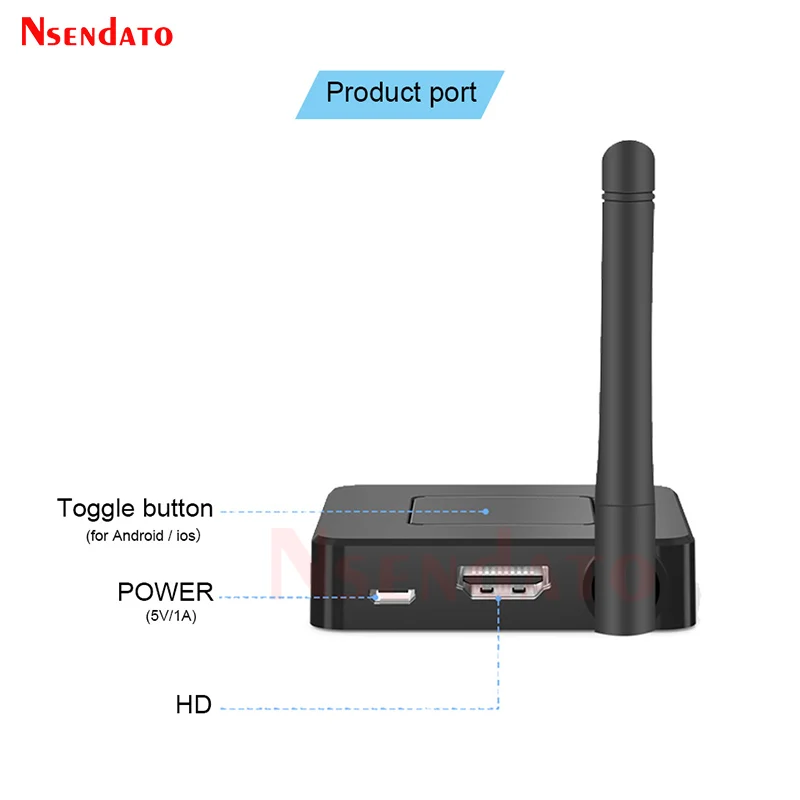 2.4G 5G 1080P Wireless WiFi Mirroring HDMI-compatible TV Stick Adapter Wireless Display Dongle TV Receiver For PC Monitor Phone