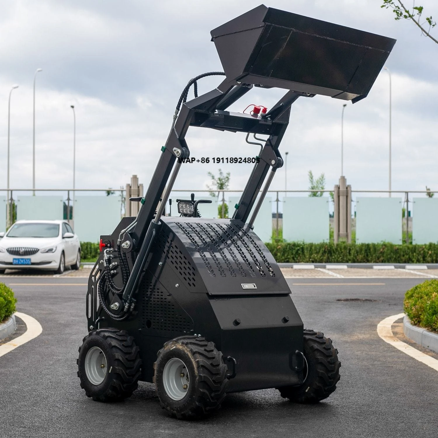 Mini Skid Steer Bucket Mini Wheel Loader Engineering Construction Machinery Koop Engine Mini Wheel Loader