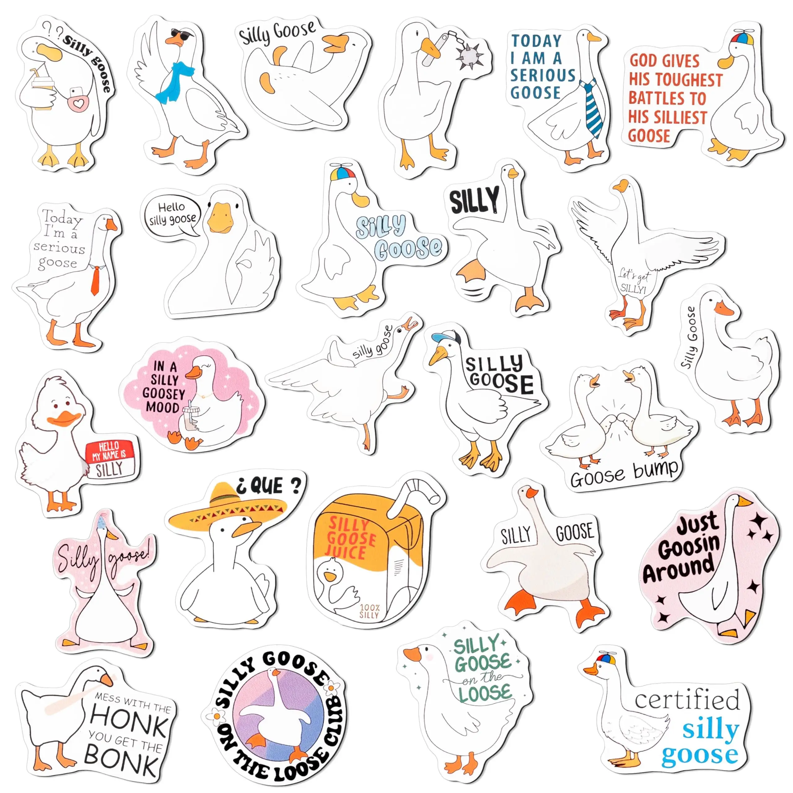 

Funny Goose Refrigerator Magnets - 26Pcs Cartoon Animal Cute Goose Magnetic Magnet Fridge Sticker Decoration for Kitchen Home