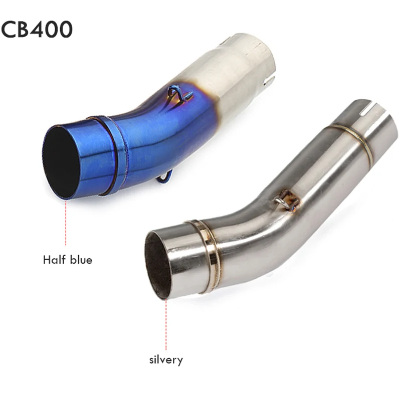 

For HONDA CB400 Motorcycle Exhaust middle pipe Round Muffler CB400 Slip-On all years