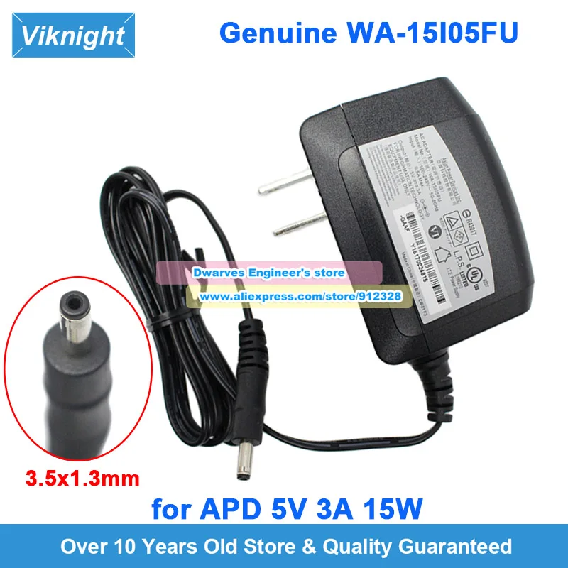 Adaptador de CA WA-15I05FU genuino APD 5V 3A 15W cargador WA-15I05R WA-15C05R para Minix X68-I OCTA CORE MINI PC WYSE 3040 EZBOOK 2 A13