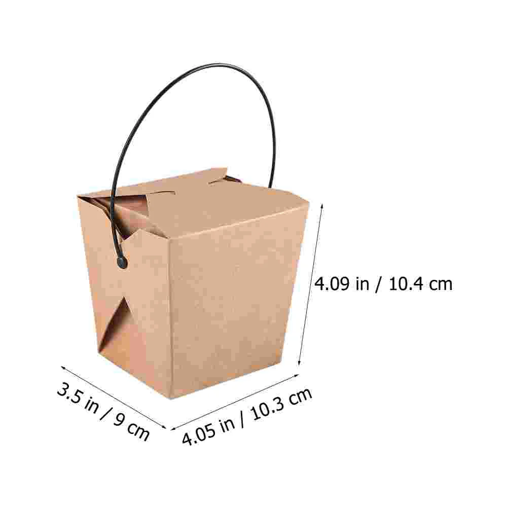 20 Pcs Boxes Portable Takeaway Fried Chips Wrapping Food Containers Fries French Storage Holder Travel