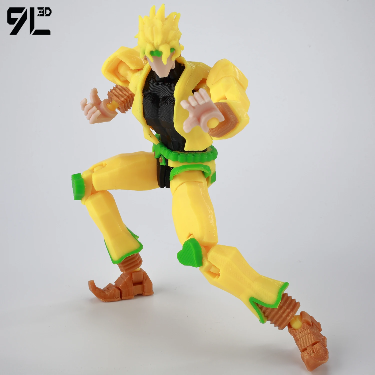 9L3D Lucky13 JoJo's Jotaro Kujo Action Figure Dummy13 with Star