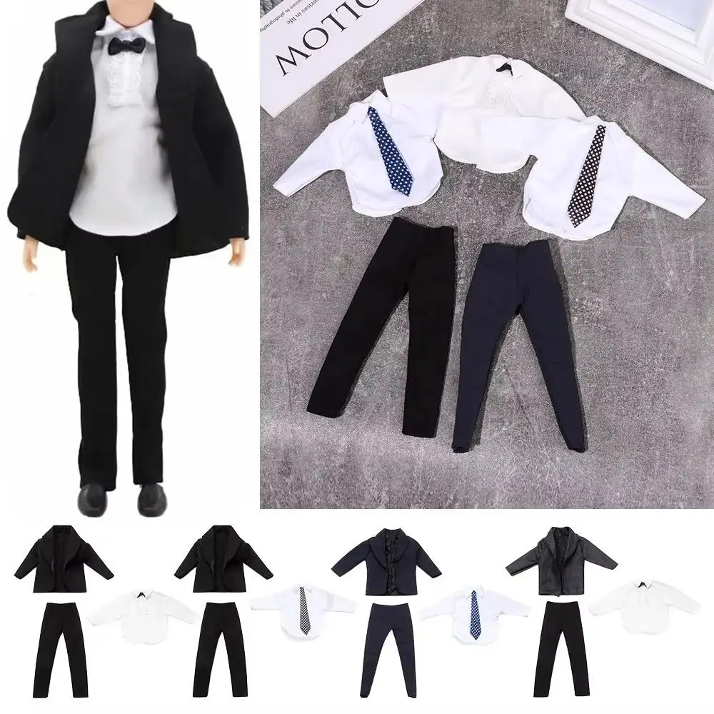 Täglich Tragen Mann Puppe Anzug Kleidung Top Mantel Casual Anzug Männliche Puppe Hemd Hosen Krawatte Hochzeit Party 1/6 Puppe Kleidung kinder Spielzeug