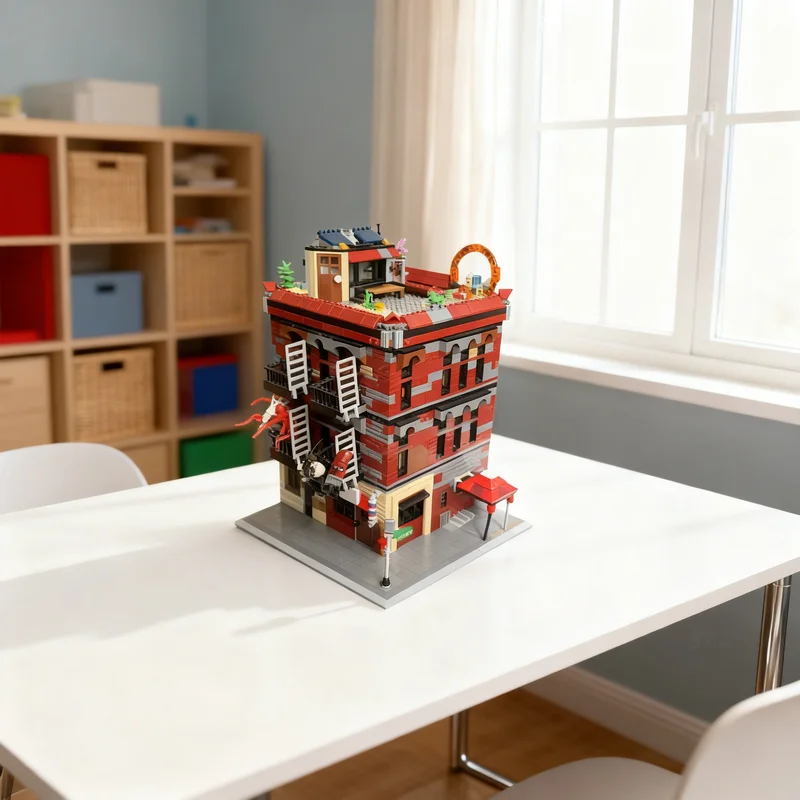 

5420pcs MOC Hell S Kitchen Nelson Modular Streetscape Model Building Blocks Toy Gift Creative Display Collectible Desk Premium